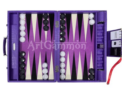 Purple Croco Backgammon Board