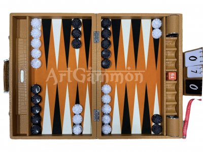 Camel Brown Croco Backgammon Board
