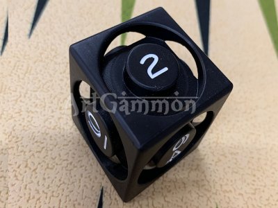 40mm Metal Cube Black