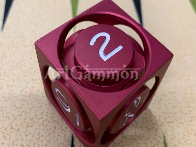 40mm Metal Cube Red