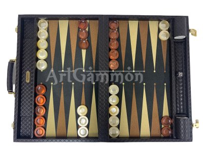 Brown Backgammon Set Octo