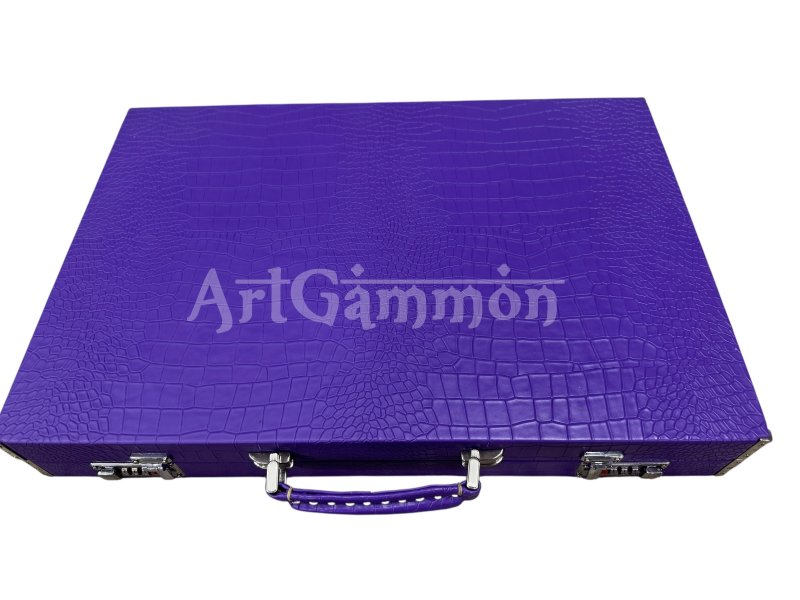 Purple Croco Backgammon Board