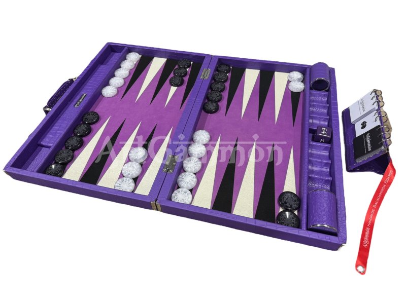 Purple Croco Backgammon Board