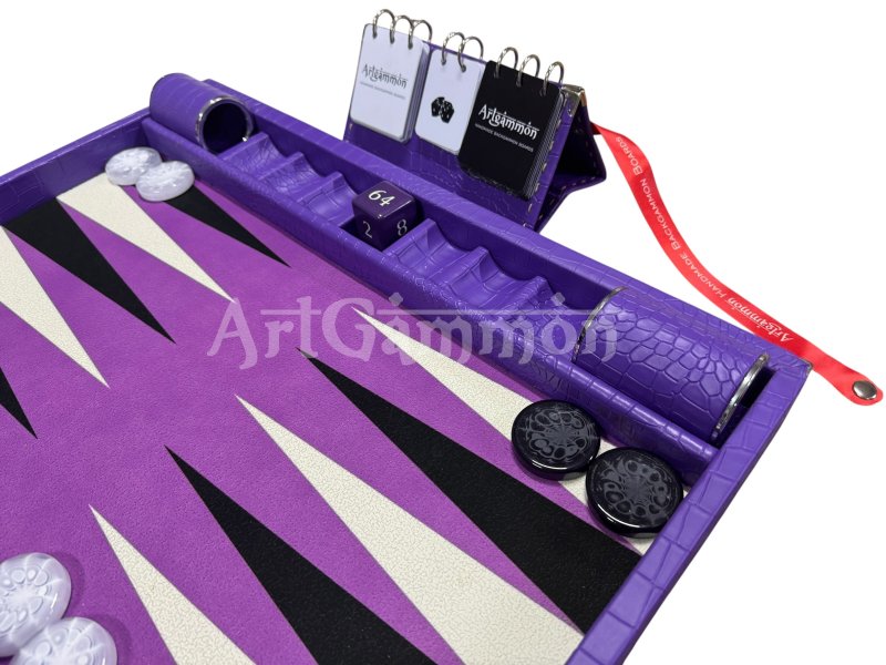 Purple Croco Backgammon Board