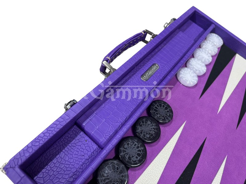 Purple Croco Backgammon Board