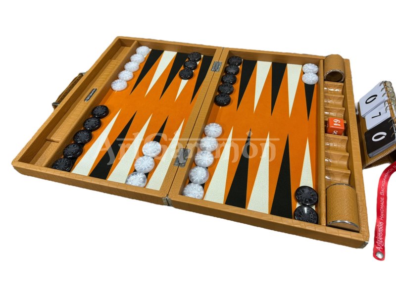 Camel Brown Croco Backgammon Board
