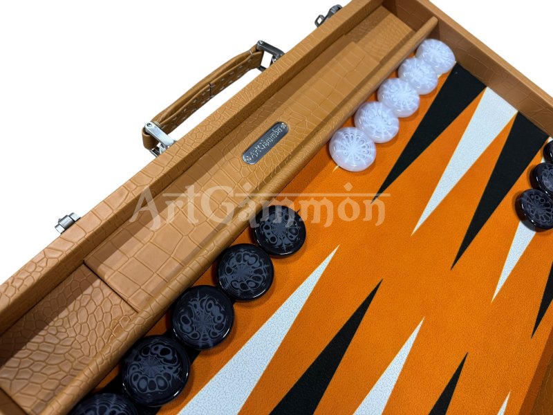 Camel Brown Croco Backgammon Board