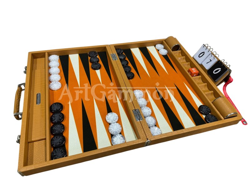 Camel Brown Croco Backgammon Board