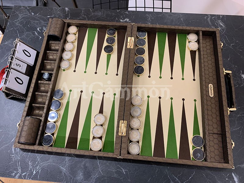 Mykonos backgammon back Gammon brett Checkers madera tavla 60x49 cm nuevo * 