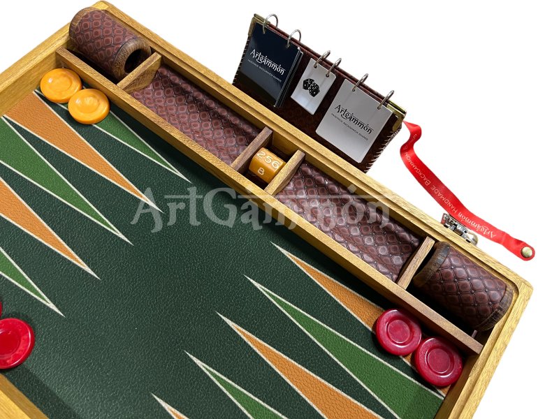 Bespoke Teak Wood Backgammon Set