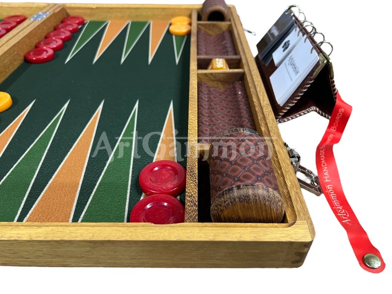 Bespoke Teak Wood Backgammon Set