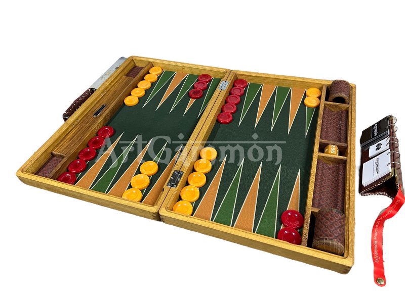 Bespoke Teak Wood Backgammon Set