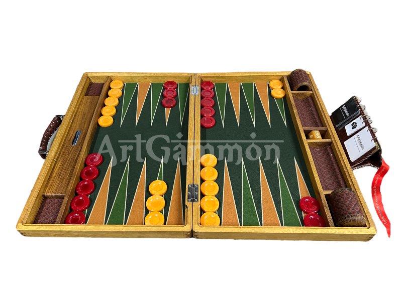 Bespoke Teak Wood Backgammon Set