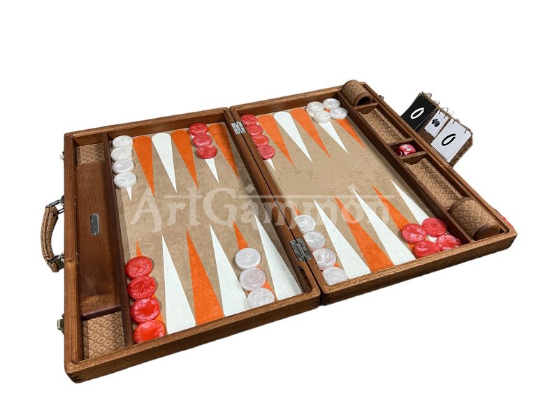 Sapelli Wood Backgammon Set