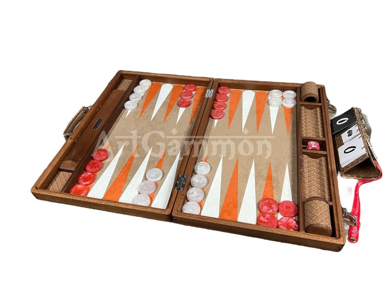 Sapelli Wood Backgammon Set