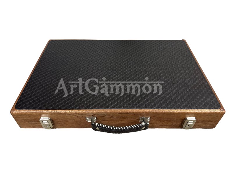 Abacus Backgammon Set Sapelli Wood