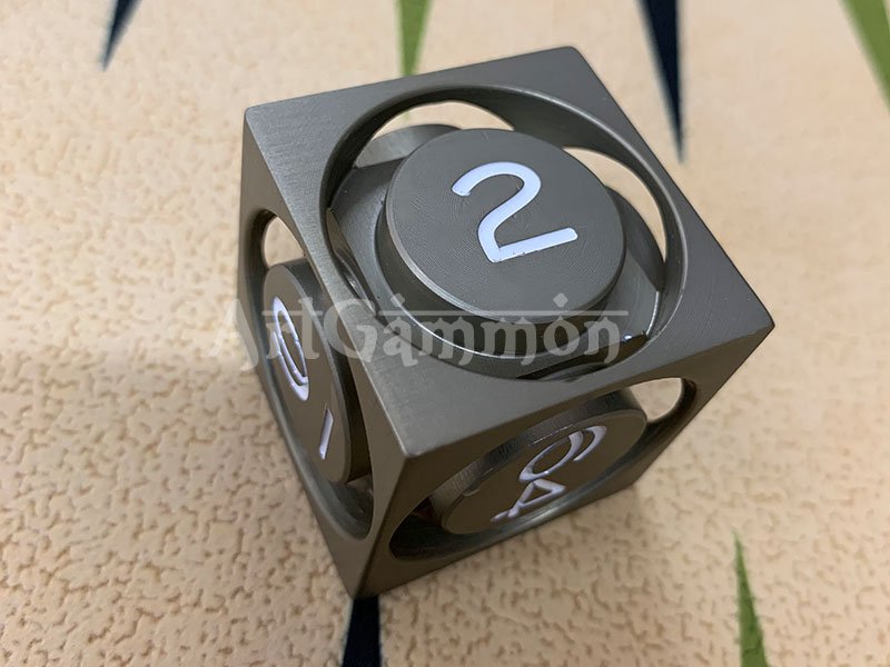 40mm Metal Cube Green