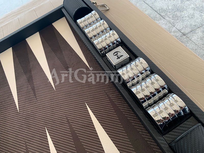 Chrome Plated Backgammon Checkers