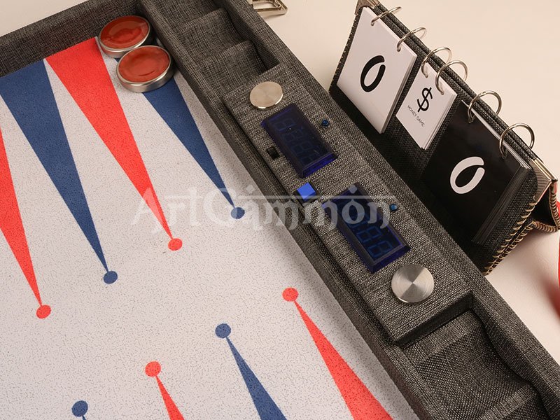 Championship Size Backgammon Board Clocked Version