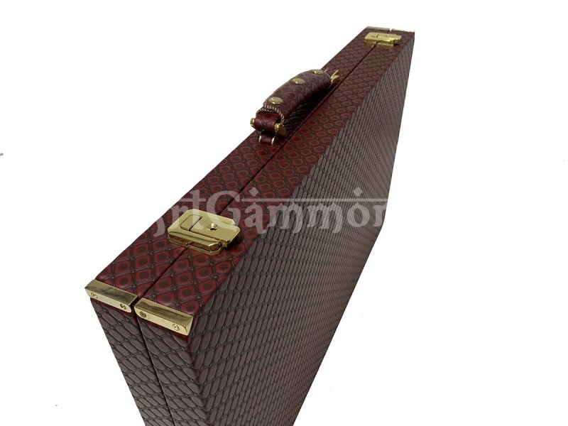 Tournament Size Burgundy Backgammon Set Octo