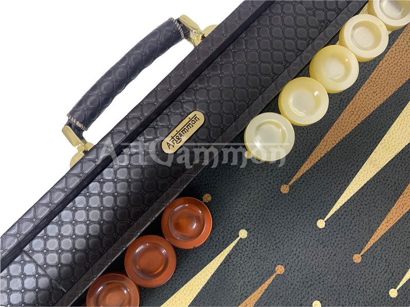 Brown Backgammon Set Octo