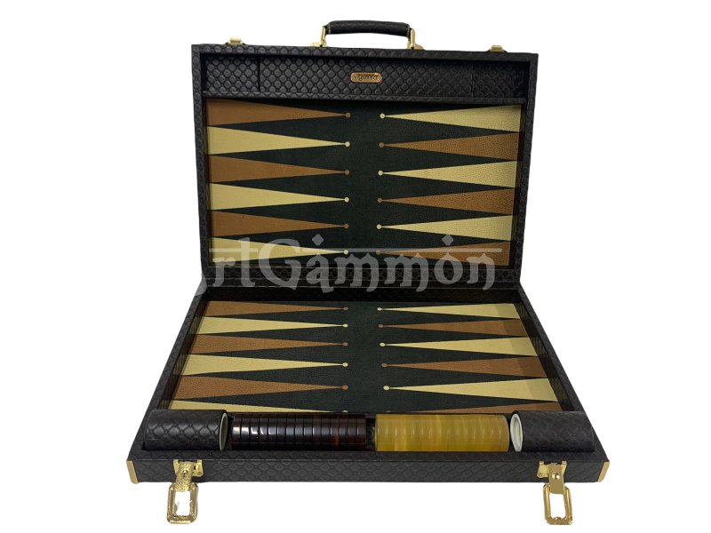 Brown Backgammon Set Octo