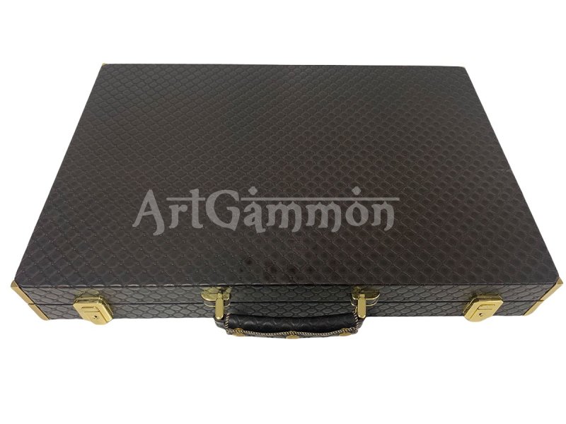 Brown Backgammon Set Octo