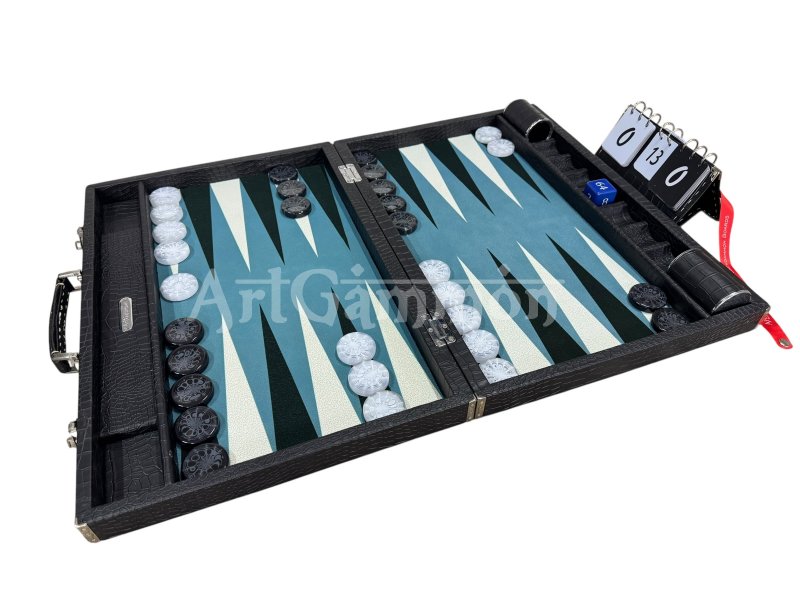 Black Croco Backgammon Board