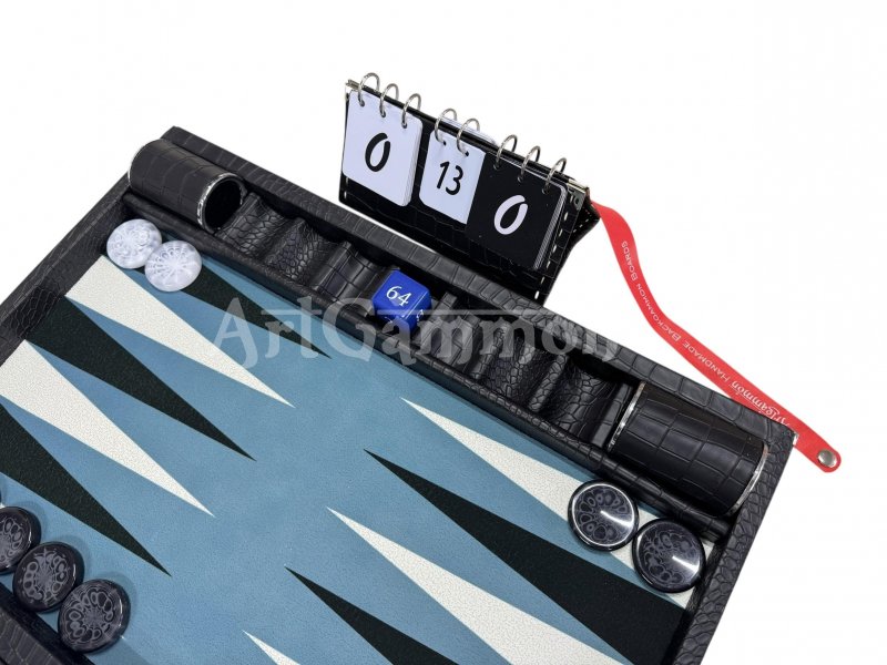 Black Croco Backgammon Board