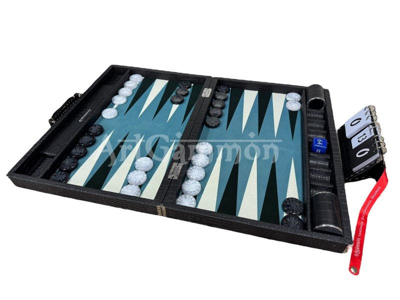 Black Croco Backgammon Board