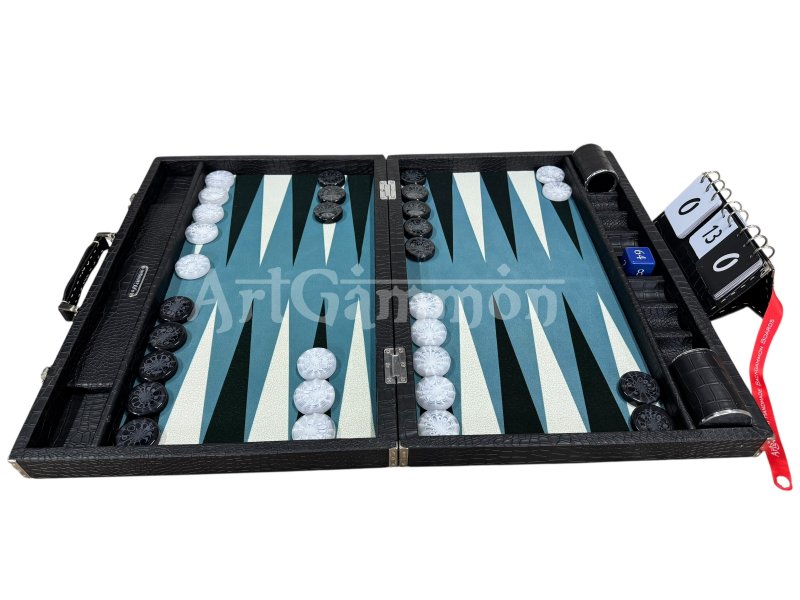 Black Croco Backgammon Board
