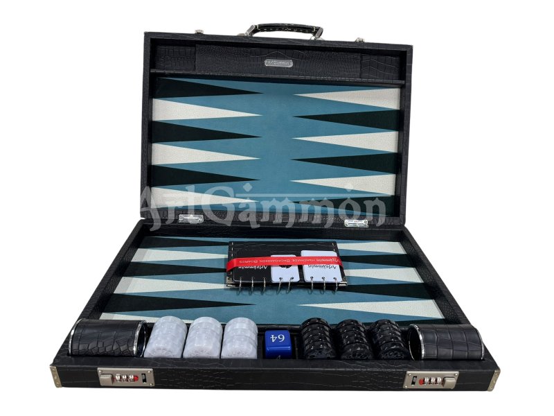 Black Croco Backgammon Board