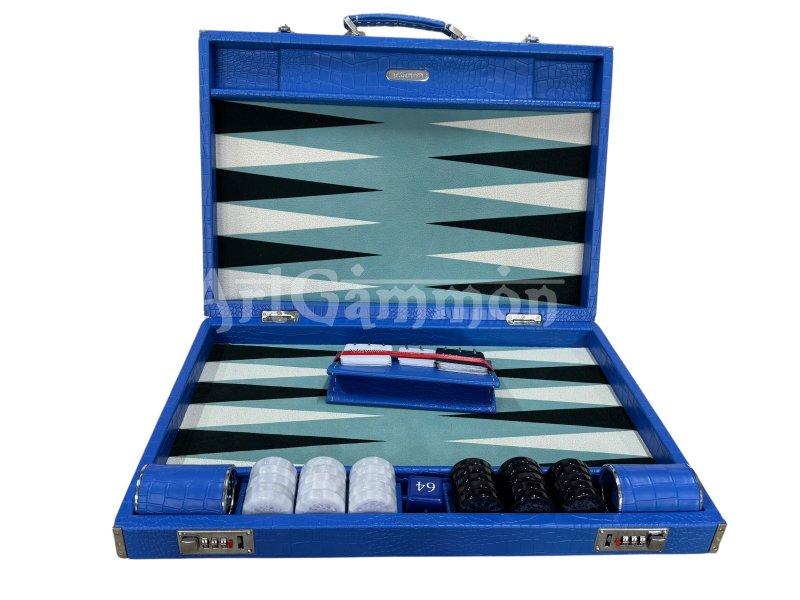 Blue Croco Backgammon Board