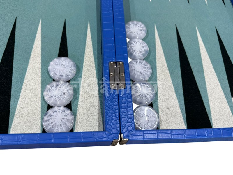 Blue Croco Backgammon Board