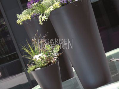 TUBUS SLIM SHİNE ANTRASİT 30 x h 57 cm